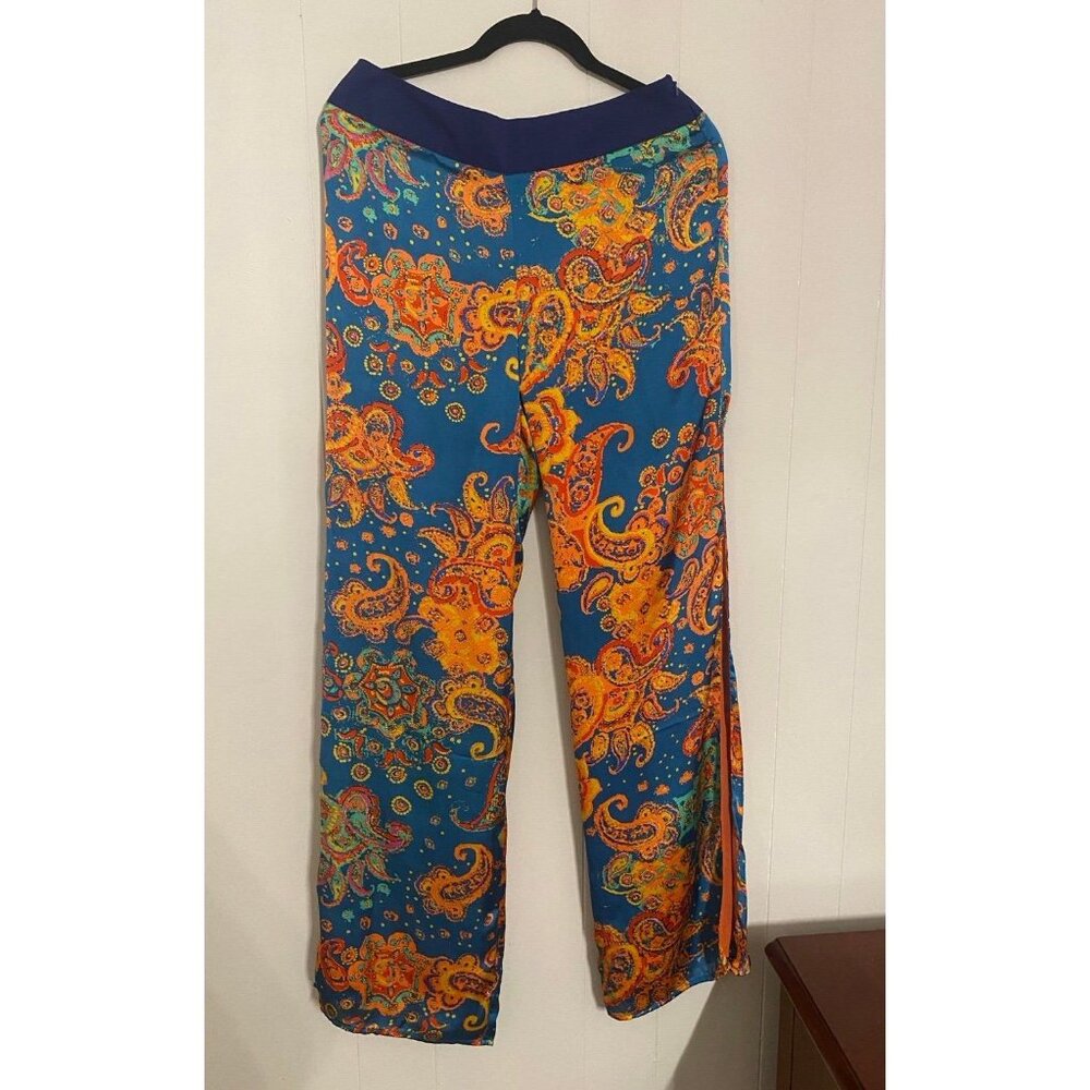 Flying Tomato Blue and Orange Paisley Pantsuit
